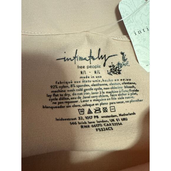 NEW Free People Orange Pink Short Sleeve Pullover Cropped Tee T-Shirt Top Size M - Picture 3 of 3